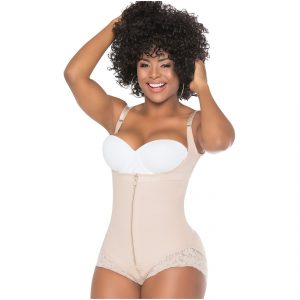 413 Body cachetero espalda alta con encaje (beige)