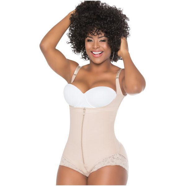 413 Body cachetero espalda alta con encaje (beige)
