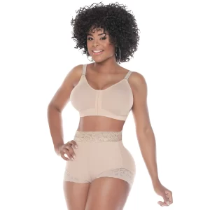 331-C Panty Levantacola con huecos (beige)