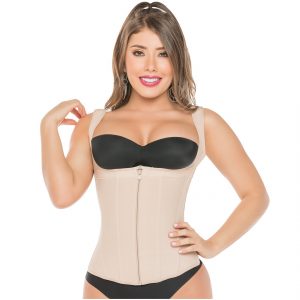 314 Chaleco Dama Manga sisa (beige)