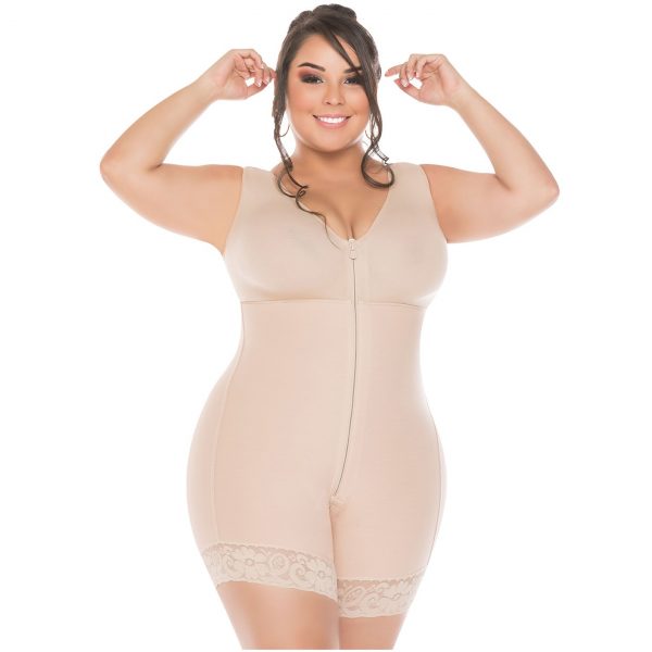 523-2 Lipoesc con brassier short (beige) - Imagen 2