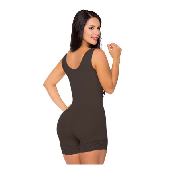 FAJA SALOMÉ 233-C FAJA SHORT MANGA SISA FRANELA SOBRE HUECOS (NEGRO) - Imagen 2