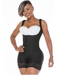 FAJAS SALOMÉ 217 MANGA SISA SHORT COLA EN FRANELA (NEGRO)