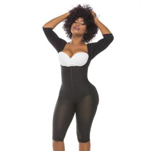 FAJAS SALOMÉ 519-C LIPOESCULTURA CON MANGAS (NEGRO)