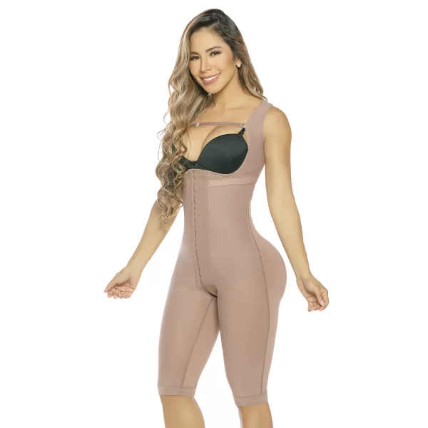 FAJA MOLDEADORA 232-CCB COCOA MANGA SISA LEVANTACOLA INTERNO CON BROCHES