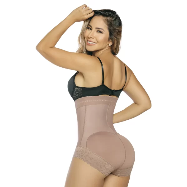 BODY CACHETERO 412-CCB COCOA STRAPLESS CON ENCAJE SILICONADO CON BROCHES - Imagen 2