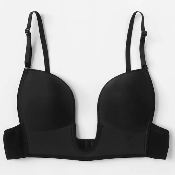BRASIER ESCOTE PROFUNDO NEGRO